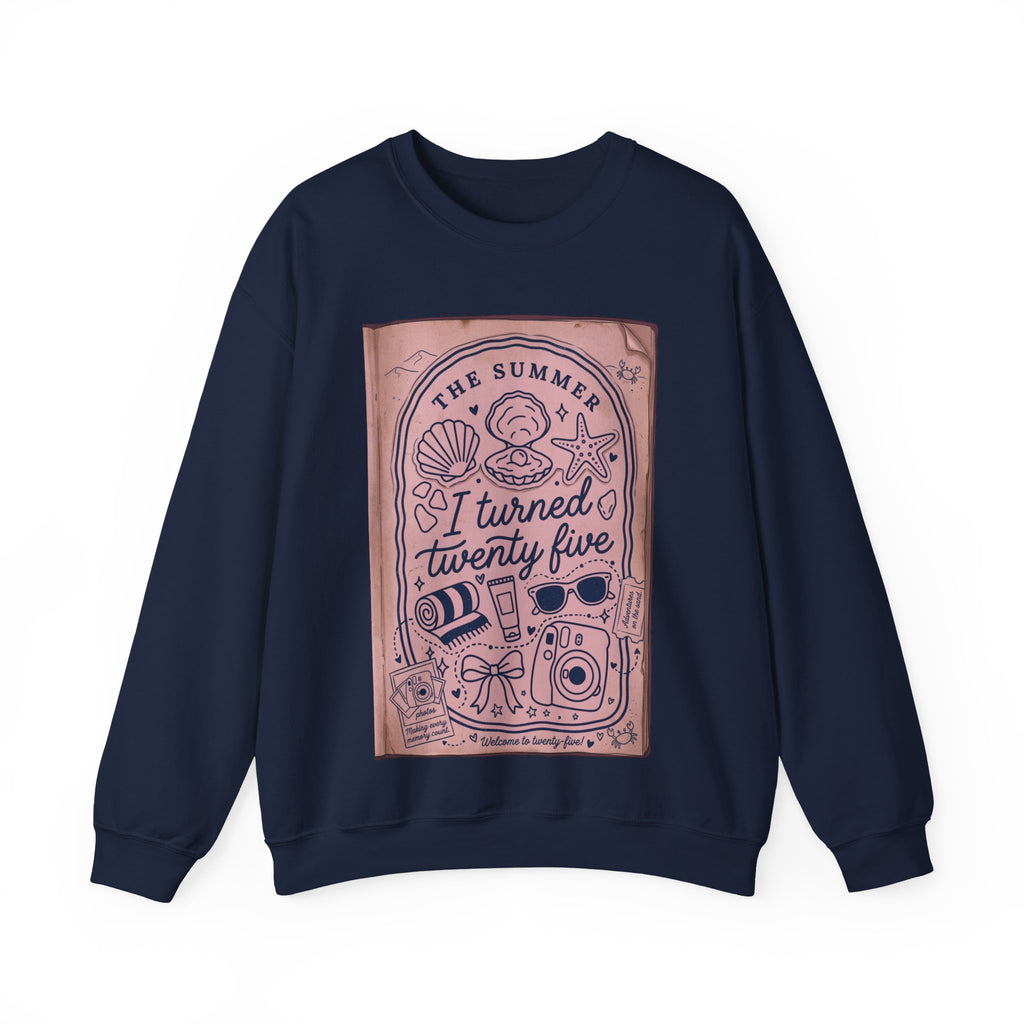 The Summer I Turned Twenty Five Sweatshirt | beachy seashells, pastel nostalgia