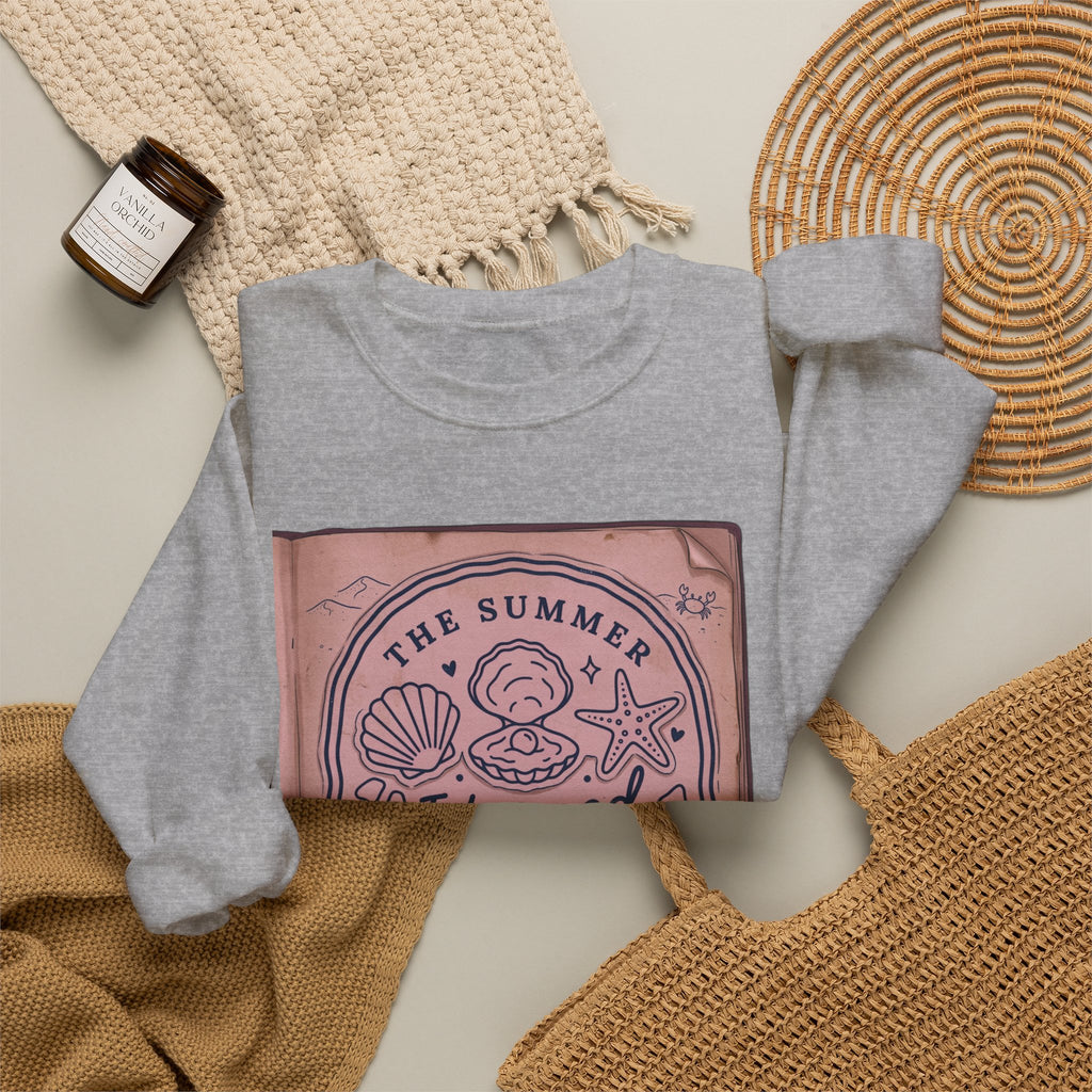 The Summer I Turned Twenty Five Sweatshirt | beachy seashells, pastel nostalgia
