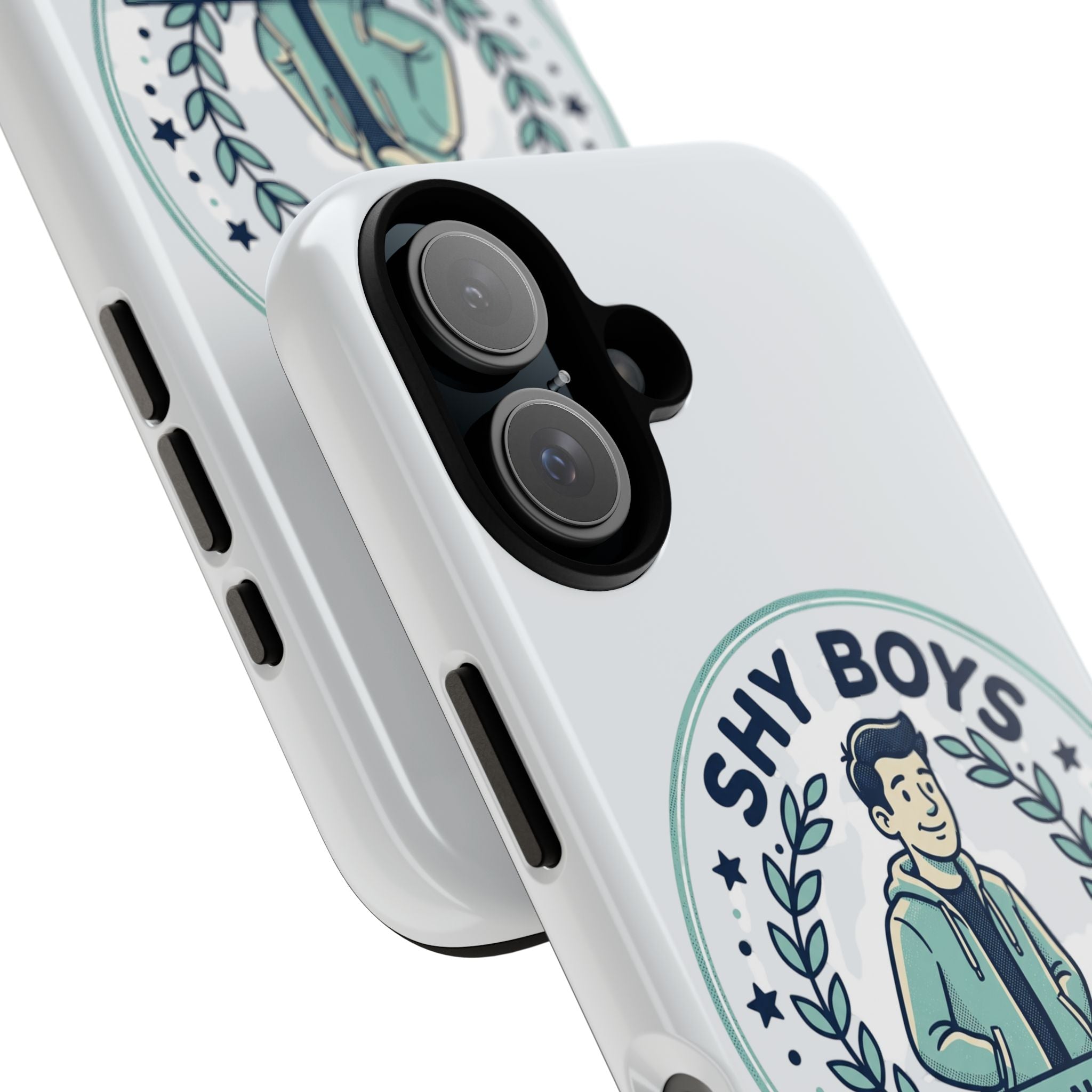 Phone Case — “Shy Boys Can Be Confident” Motivational Graphic