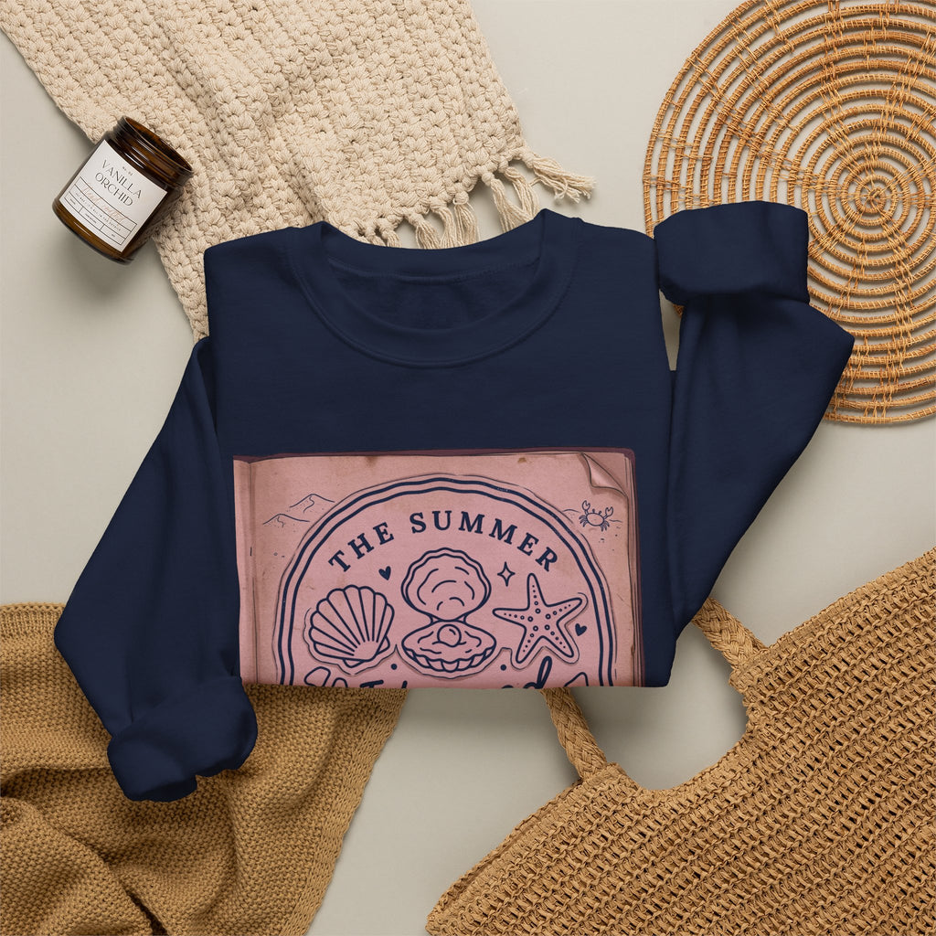 The Summer I Turned Twenty Five Sweatshirt | beachy seashells, pastel nostalgia
