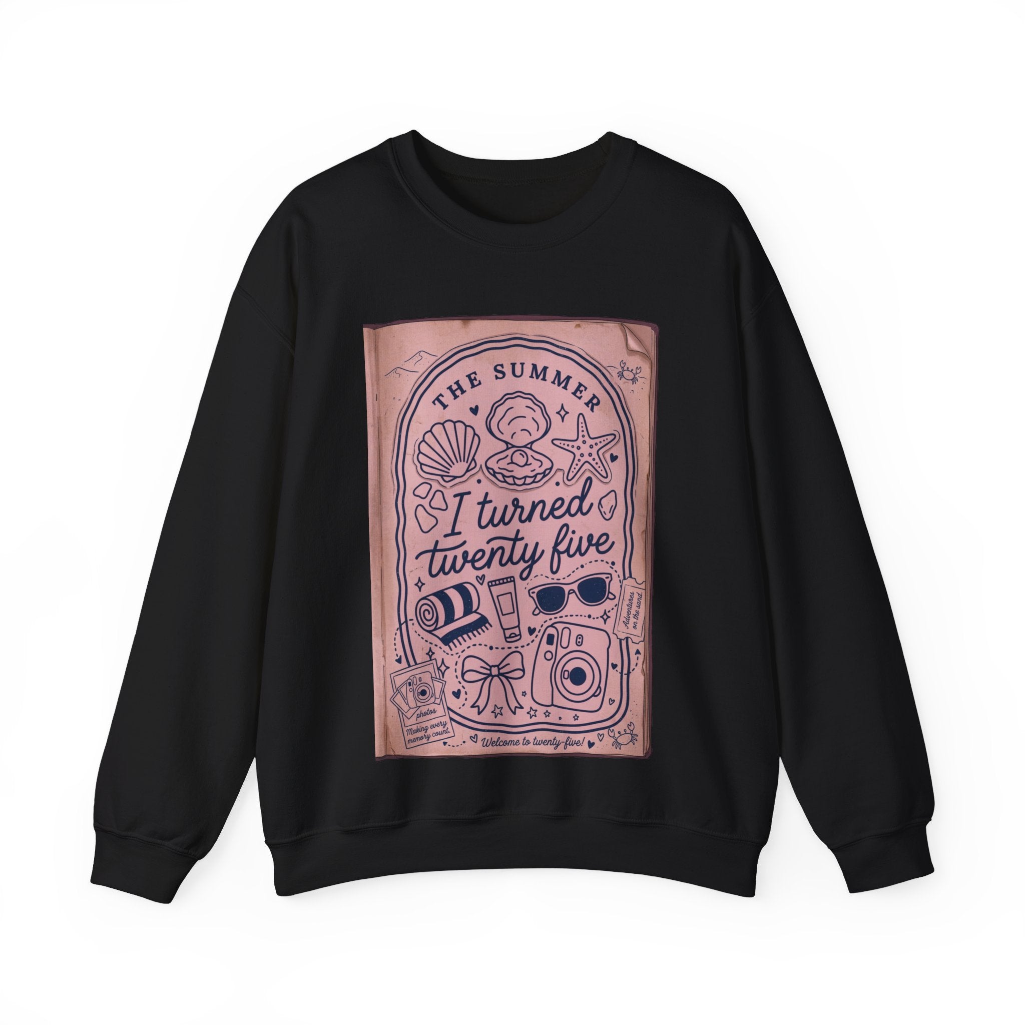 The Summer I Turned Twenty Five Sweatshirt | beachy seashells, pastel nostalgia