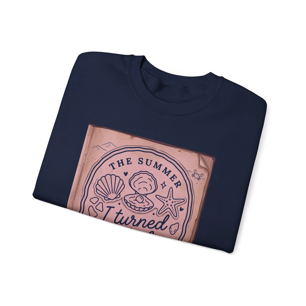 The Summer I Turned Twenty Five Sweatshirt | beachy seashells, pastel nostalgia